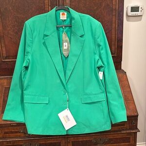FARM Rio Oversized Green Blazer!